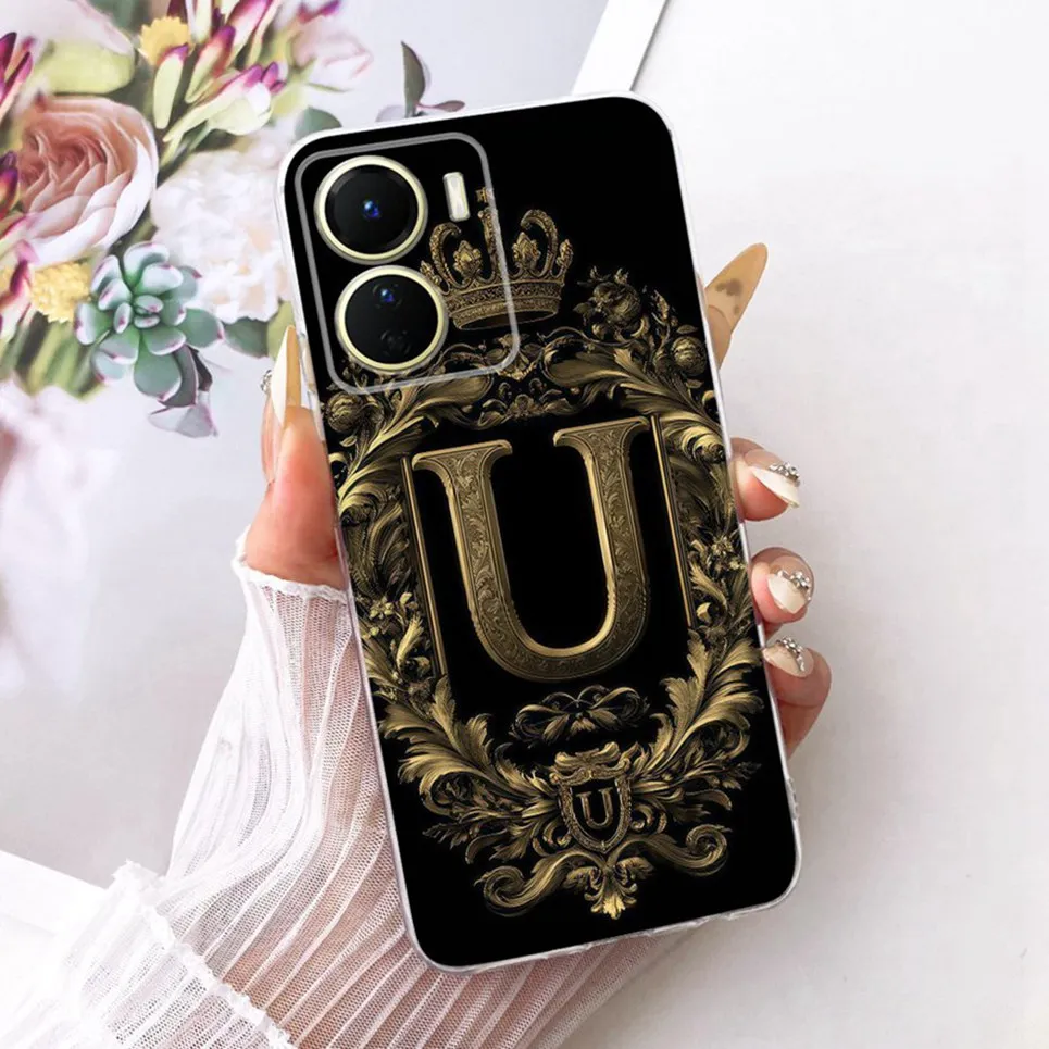 Nueva funda con letras de corona para Vivo Y16, funda de silicona suave de TPU para Vivo Y16 V2204 V2214, fundas para teléfono - imagen 4