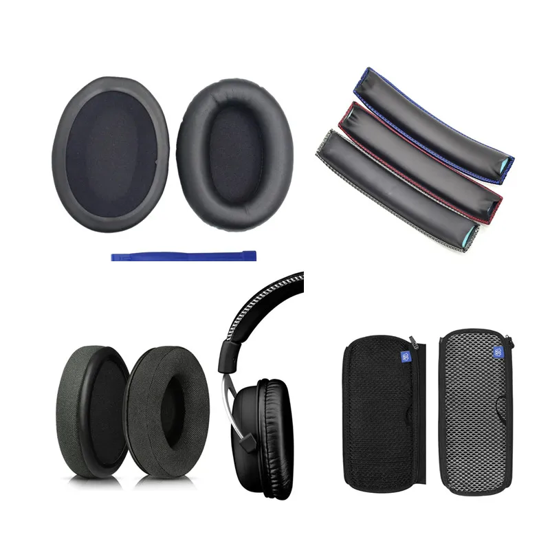 Almohadillas de espuma viscoelástica de repuesto para auriculares HyperX Cloud II, almohadillas para los oídos, almohadillas para la cabeza, almohadillas para la cabeza