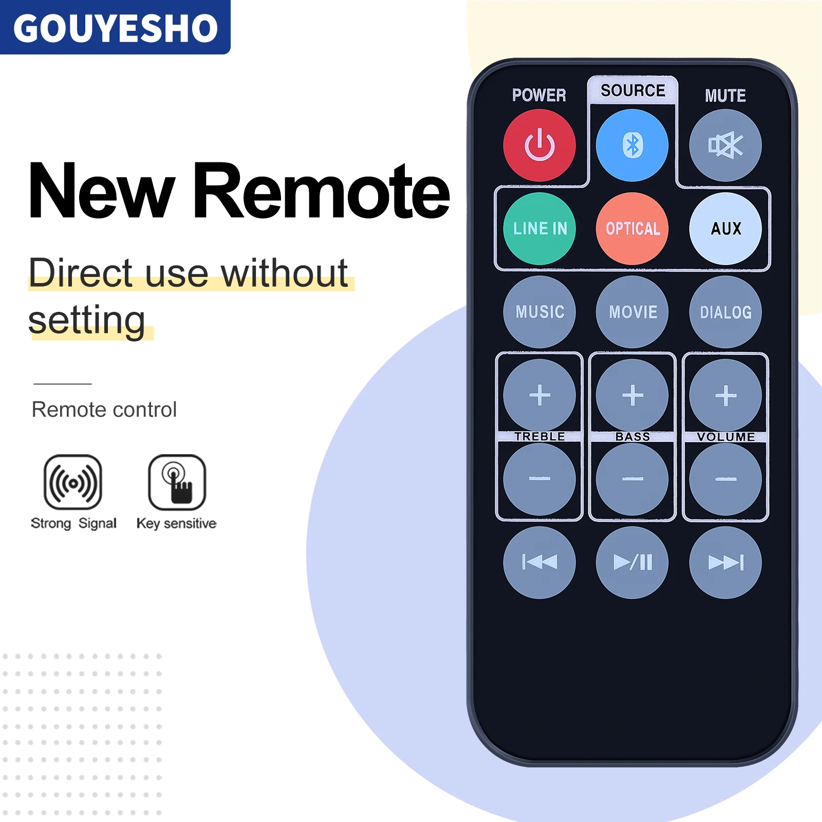 Ilive-mando a distancia para V859-04 ITB284B, barra de Sonido HD con Bluetooth, sistema de Audio, nuevo