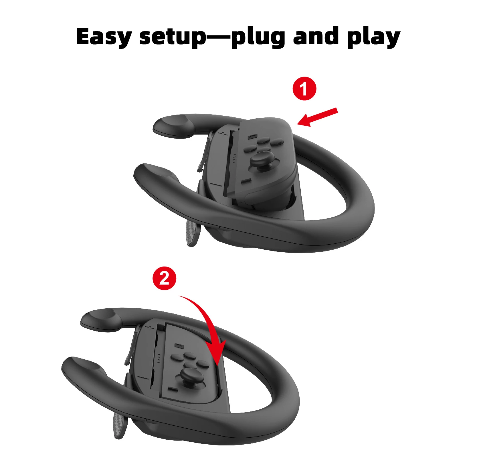 Empuñadura de volante de controlador para Switch2 2025 Mario Kart 8, empuñadura de conducción de lujo para Switch2 Joycon, accesorios para juegos de carreras, 2 uds. - imagen 5