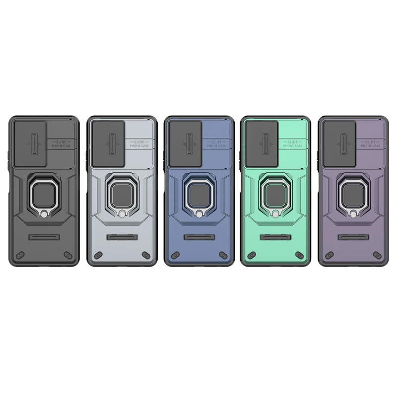 Funda protectora para OPPO A79 5G, soporte de anillo para teléfono, parachoques trasero A prueba de golpes, lente de cámara - imagen 2