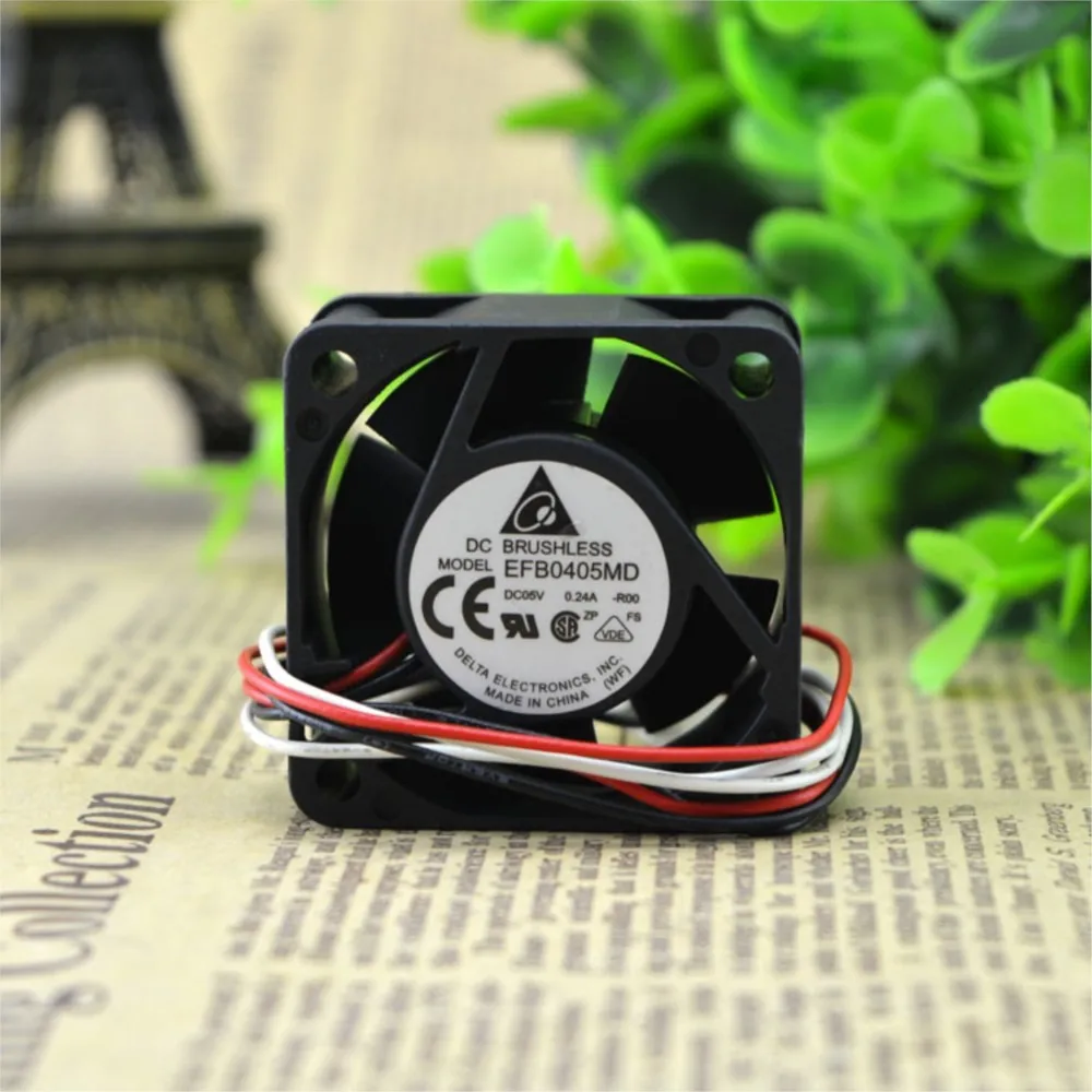 Ventilador 40mm 4020 para Delta EFB0405MD 40x40x20mm 5V 0.24A doble bola 6300RPM 7.17CFM ventilador con interruptor silencioso - imagen 3