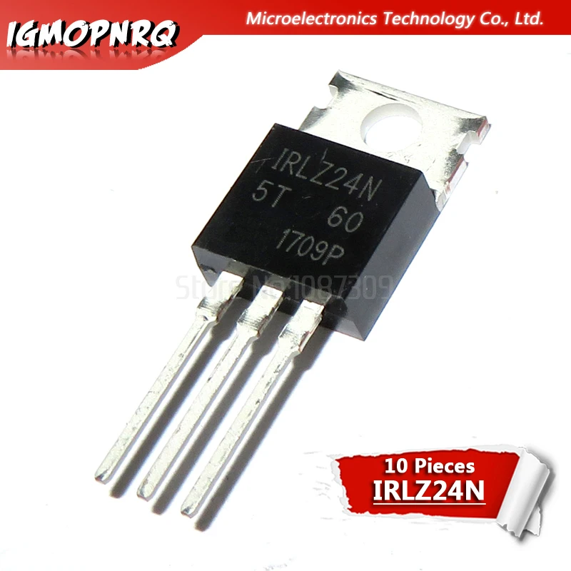 Transistor IRLZ24N IRLZ34N IRLZ44N TO-220 TO220 IRLZ24 IRLZ34 IRLZ44, 10 piezas - imagen 3
