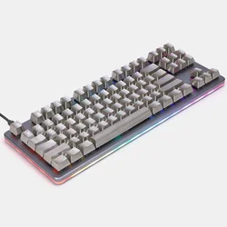 Teamwolf Teclas MX Acero Inoxidable 104 ANSI Retroiluminadas