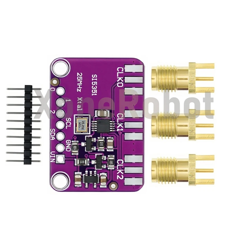 1-10 Uds DC 3V-5V Si5351A Si5351 I2C generador de reloj módulo de placa de ruptura generador de señal reloj 8KHz-160MHz para Arduino - imagen 4