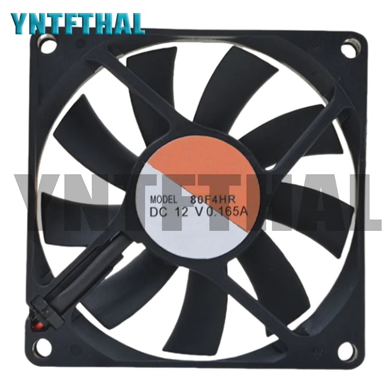 Nuevo 80F4HR DC 12V 0.165A 8015 8CM 80*80*15MM 2 cables ventilador de refrigeración de volumen Gale