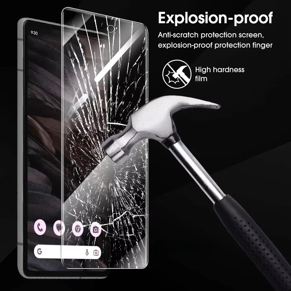 6In1 Gehärtet Für Google Pixel 8 8Pro 7 7A 6A Screen Protector Objektiv Kamera Abdeckung Film Pixel 7 Pixel 6a Pixel 8 Premium Glas - imagen 4