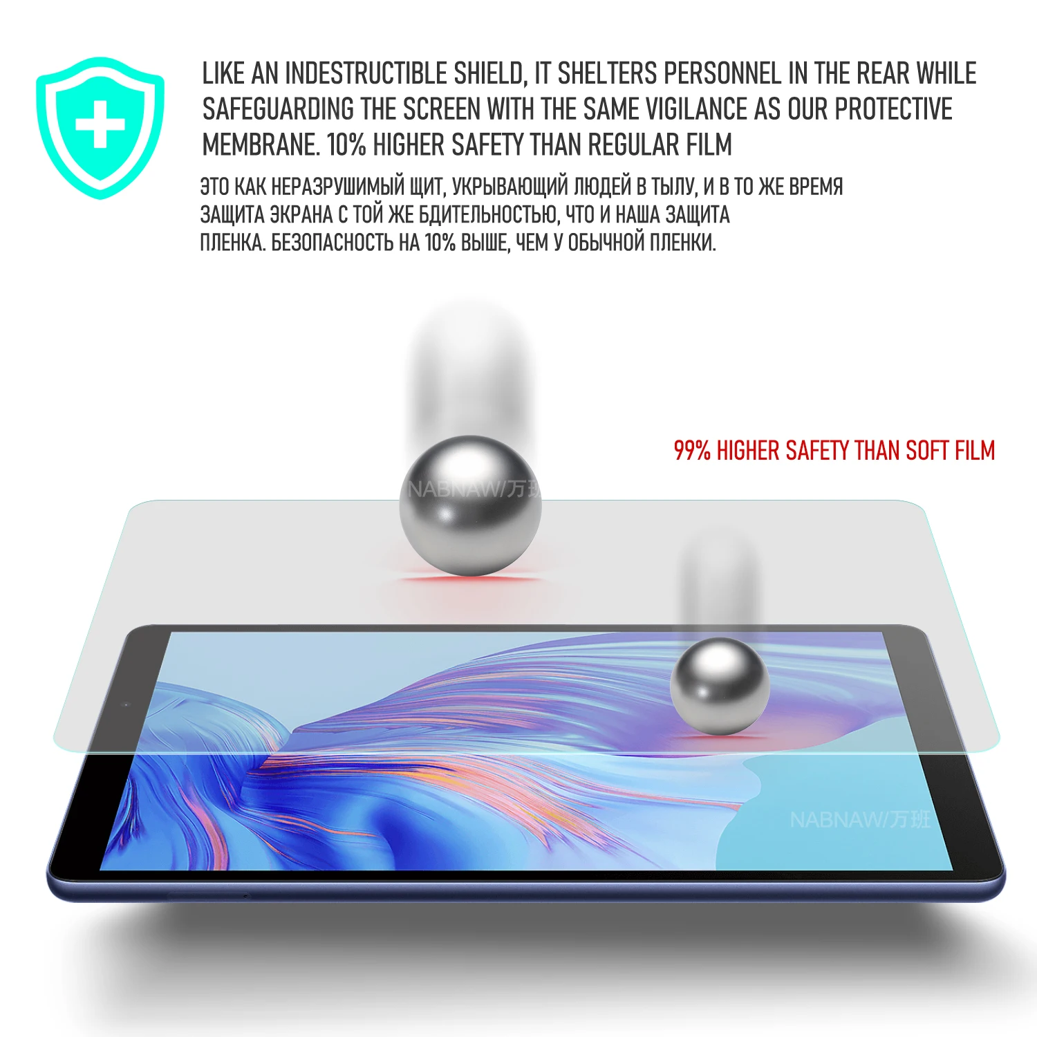 Protector de pantalla de película de vidrio templado Full HD de 2 piezas para Honor Pad X7 8,7 pulgadas 2025 Tablet 9H cubierta sin burbujas - imagen 3