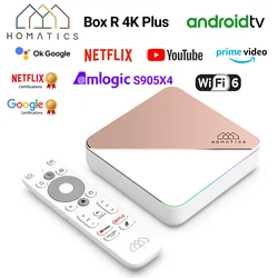 HOMATICS Box R Android TV 4K Plus – Certificado Google