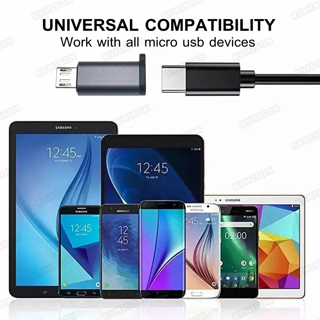 Adaptador USB tipo C a Micro USB, convertidor hembra a macho para Xiaomi, Samsung, Cable de datos - imagen 5