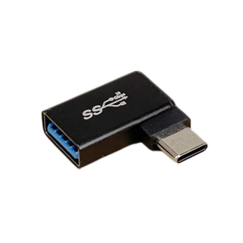 Adaptador OTG USB 3,1 tipo C hembra a USB 3,0 convertidor macho 10Gbps tipo C a USB 3,0 ángulo de 90 grados para conector USB C OTG - imagen 4