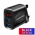 UK Plug Black