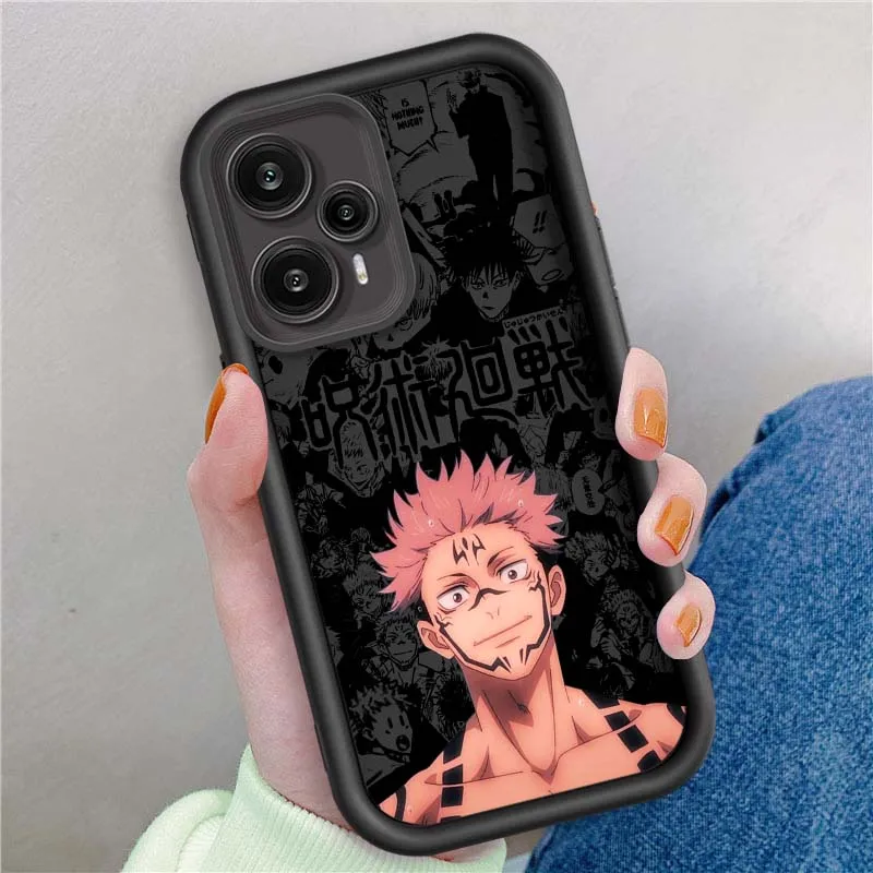 Jujutsu Kaisen Yuji Sukuna para Xiaomi Poco X3 X4 X5 X6 X7 C65 C75 M4 M5 M5S F6 F4 F5 Pro GT NFC Eye Ladder funda de teléfono - imagen 2