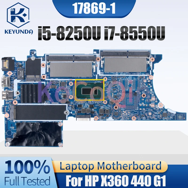 17869-1 para HP Probook X360 440 G1 placa base para portátil i5-8250U i7-8550U L28241-601 L28242-601 placa base para ordenador portátil 100% probado - imagen 3