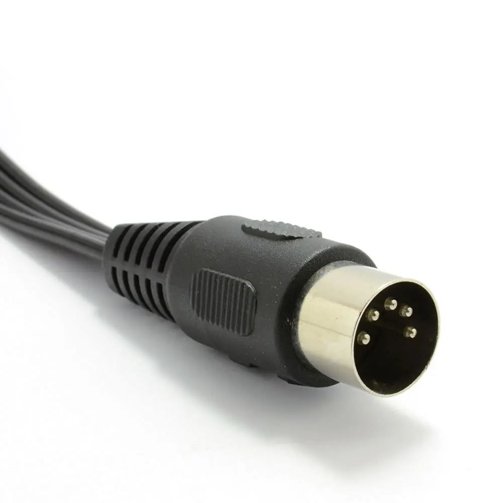 Cable MIDI DIN macho de 5 pines a 4 RCA macho hembra Cable de Audio para sistemas estéreo Naim Quad enchufe macho DIN de 5 pines más nuevo 0,5 m 1,5 m - imagen 2