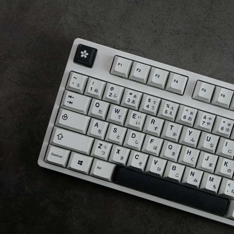 GMK-teclas blancas minimalistas, Material PBT de 129 teclas, perfil de cereza, DYE-SUB para teclado mecánico MX Switch 64/68/75/84/87/98/104 - imagen 3