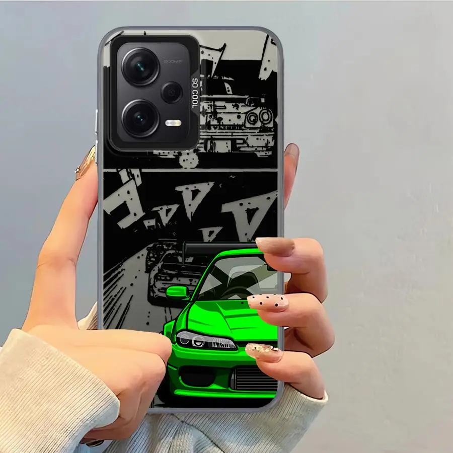 Funda trasera de teléfono japonesa Drift Car para Xiaomi Redmi 10C 12C 13C K60 14C A1 A2 Plus 9C 9T A5 - imagen 4