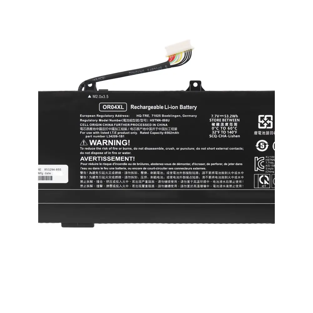 Batería de ordenador portátil OR04XL para HP EliteBook 830 840 845 860 G9 Battle X 14 HSTNN-LB8W M73466-005 11,58 V 51,3 WH