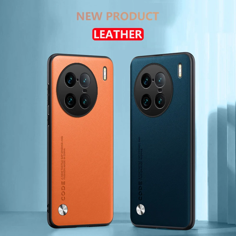 Funda de cuero de lujo para Vivo X90 Pro + Plus, armadura a prueba de golpes, bordes suaves, tapa dura del teléfono VivoX90Pro + Plus X90Pro X90ProPlus - imagen 5