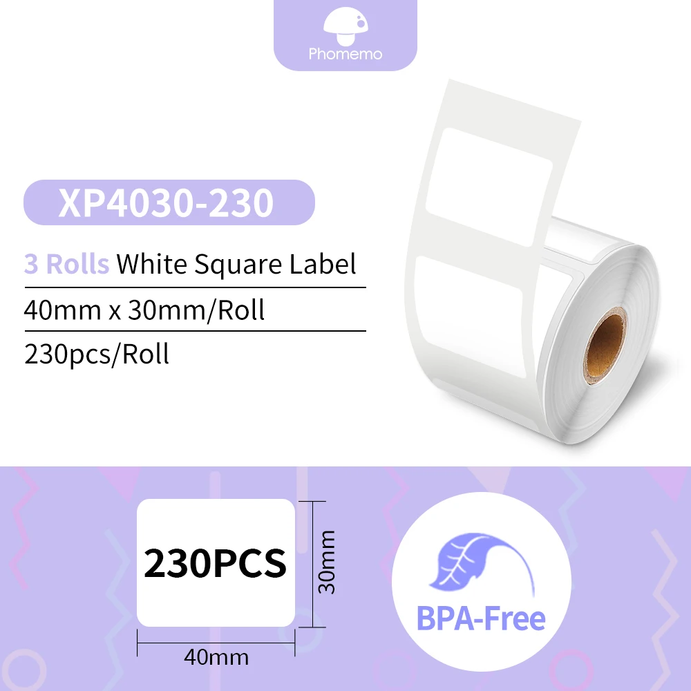 3 Rolls 40x30mm