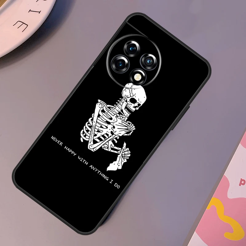 Funda de calavera de esqueleto estético para OnePlus 12 11 9 10 Pro 9RT 10T 10R 12R OnePlus Nord CE 2 3 Lite 2T N10 N20 - imagen 3