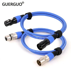 Cable XLR 3 pines Macho a Hembra Chapado Oro OFC Blindado