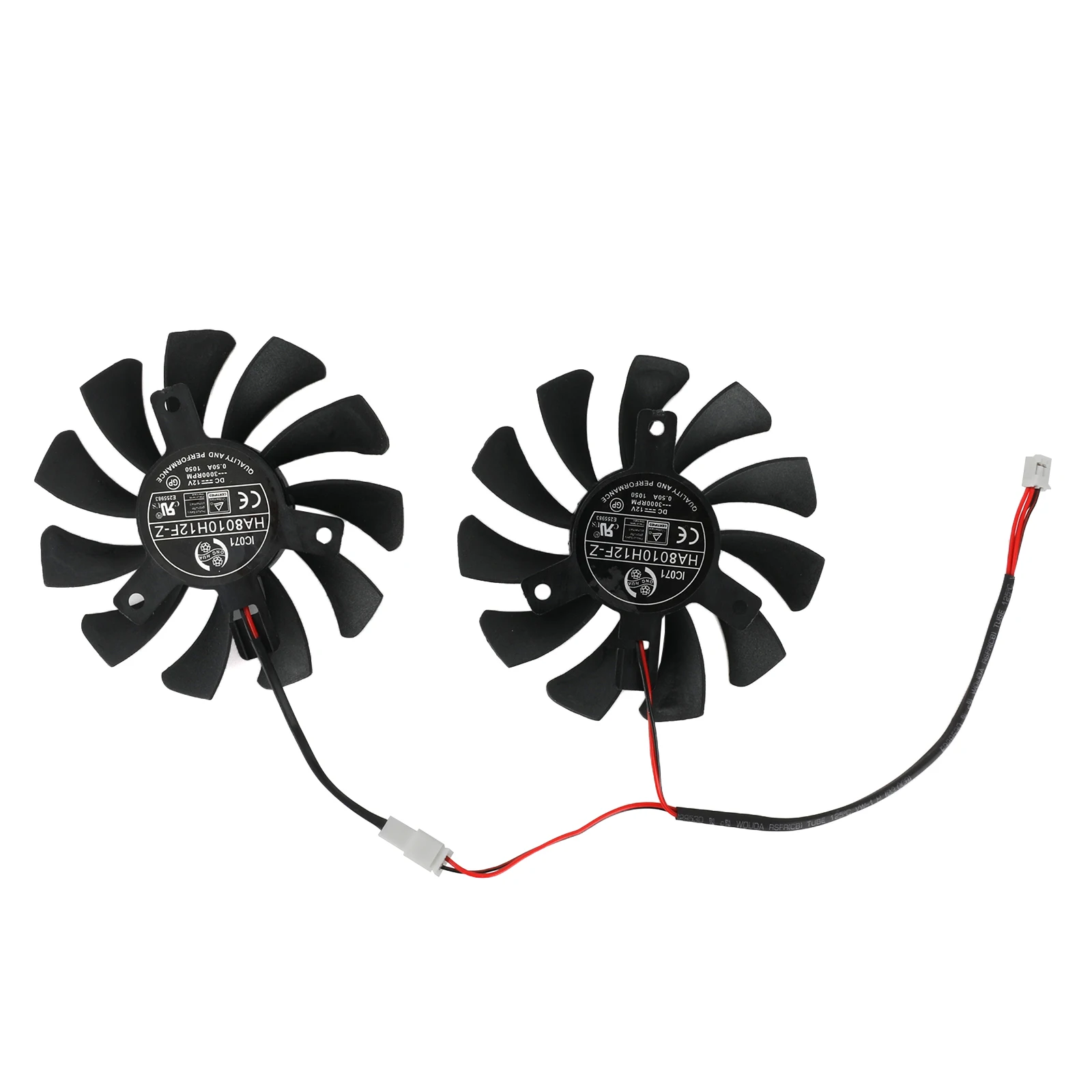 Ventilador de tarjeta de vídeo para MSI GTX 1050 1050Ti 75MM HA8010H12F-Z GTX1050 GTX1050Ti ventilador de refrigeración de repuesto para tarjeta gráfica - imagen 3