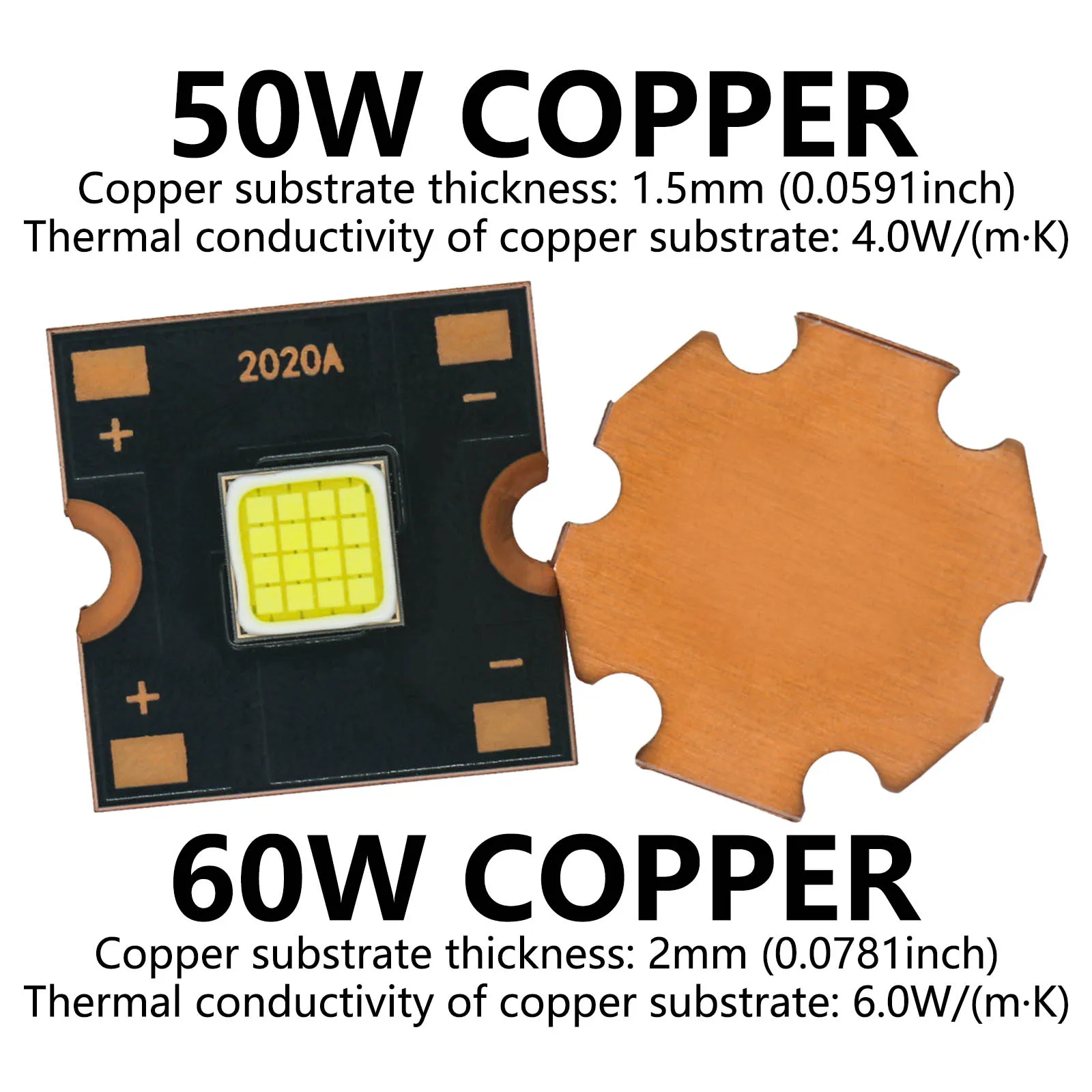 DC12V-14V LED de alta potencia 60W Chip de luz punto blanco frío cuenta de luz LED para efecto de escenario Disco DJ música accesorios de fiesta DIY - imagen 5