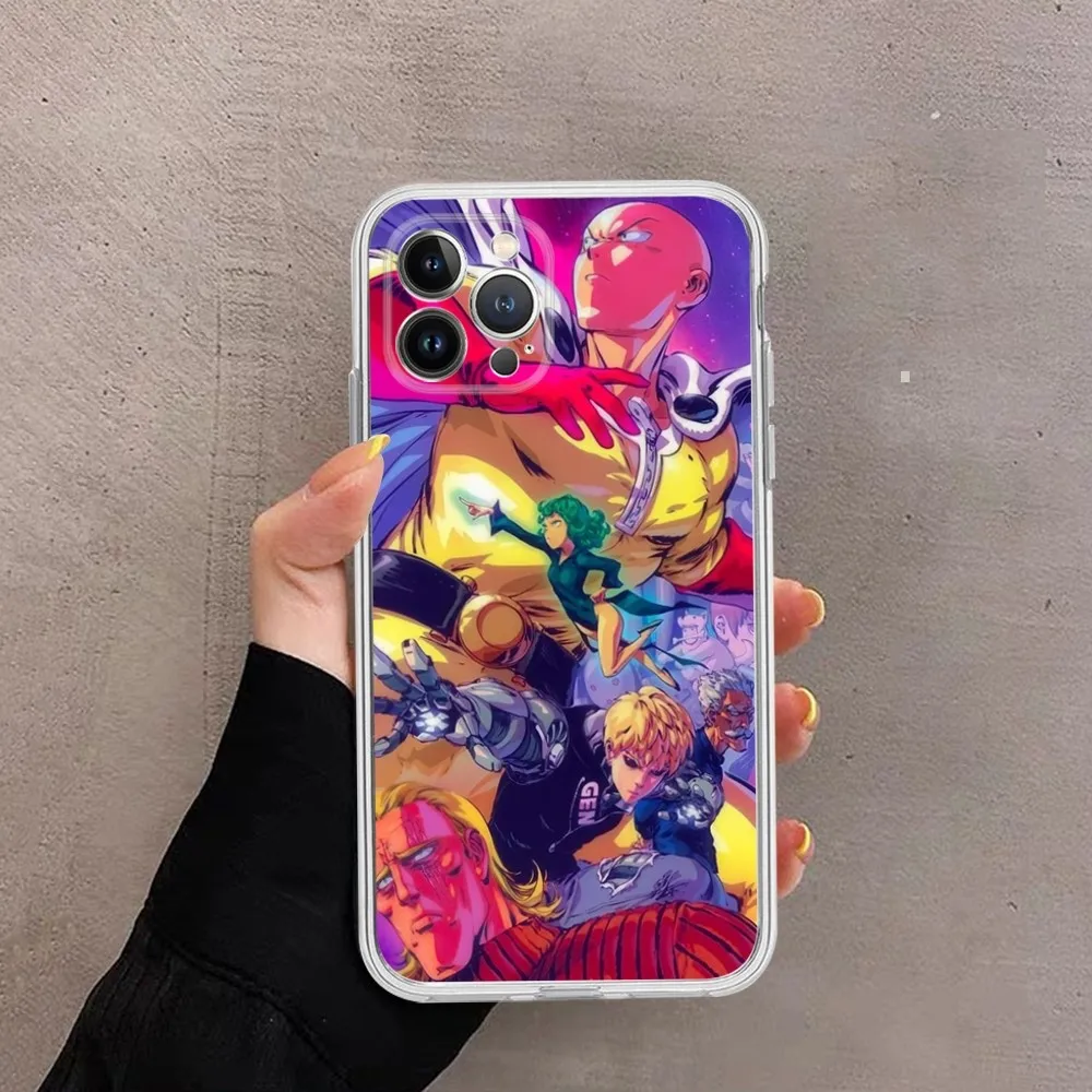 Funda de teléfono Anime One Punch Man para IPhone 15 14 11 12 13 Mini Pro XS Max, Funda 6 7 8 Plus X XR SE 2020 - imagen 5