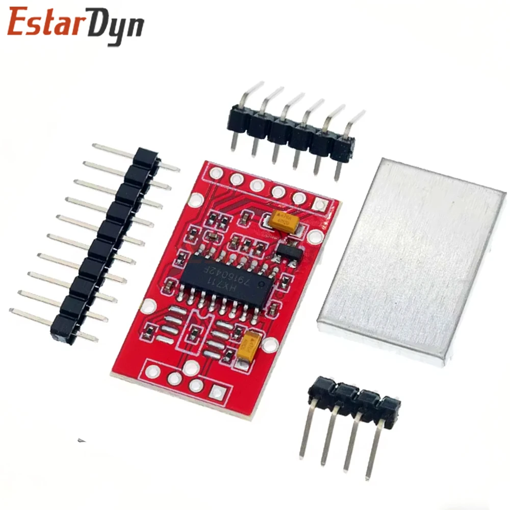Módulo AD dedicado HX711 para sensor de pesaje, módulo de medición de fuerza, conversión analógica a digital de 24 bits de doble canal, con - imagen 4