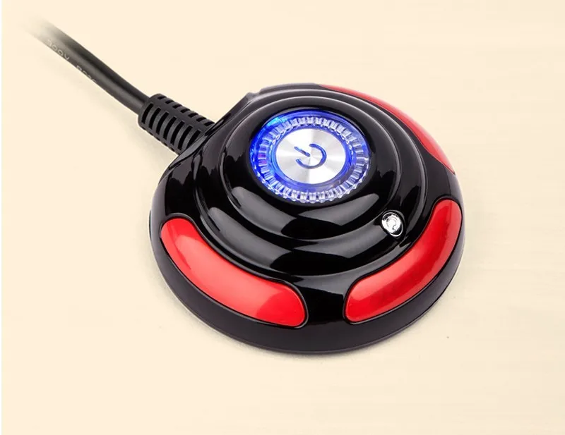 Fuente de alimentación para ordenador, interruptor de botón grande redondo con soporte de Cable de 160cm para PC de escritorio - imagen 5