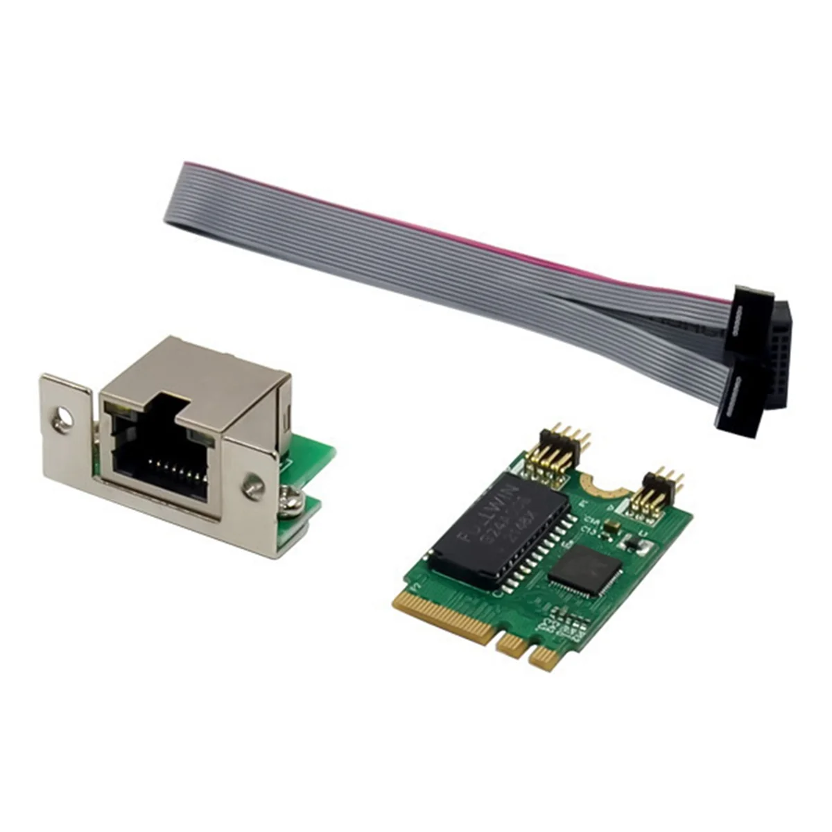 Mini tarjeta de red PCIE M.2 A + E A RTL8111F, tarjeta Gigabit Ethernet de un solo puerto, tarjeta de red Ethernet RJ45, 2 unidades - imagen 3