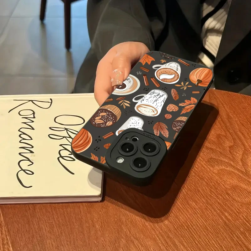 Funda de teléfono Vintage con diseño de hoja de arce y calabaza para Xiaomi Redmi Note 14, 13, 12, 11 Pro Plus, 5G, 12S, 11S, Redmi 13C, 14C, funda de silicona - imagen 4