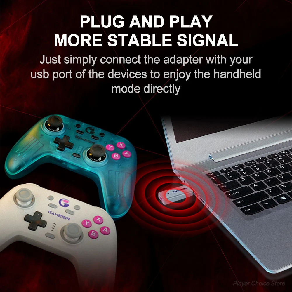 GameSir Nova Dongle controlador 2,4G receptor adaptador de mando accesorios de consola de juegos - imagen 4