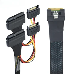 Adaptador Slimline SAS SFF-8654 a U.2 SFF-8639 SATA para SSD