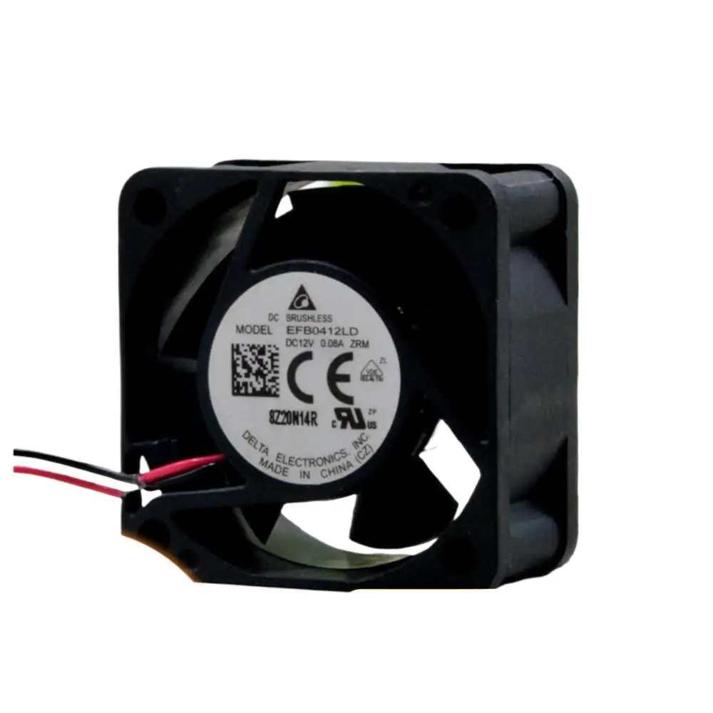 para Delta EFB0412LD 40 mm 12 V 0.08 A 4020 Ventilador de refrigeración 1U Interruptor, bajo ruido 4 cm