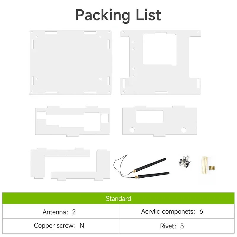 Yahboom Jetson Orin funda protectora acrílica compatible con Jetson Xavier NX/TX2 NX/Orin Nano SUPER/Orin NX SUPER Placa de desarrollo - imagen 3