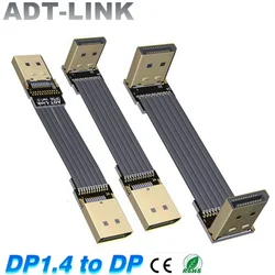 ADT-Link Cable DisplayPort 1.4 Extensión Metal Blindado Plano
