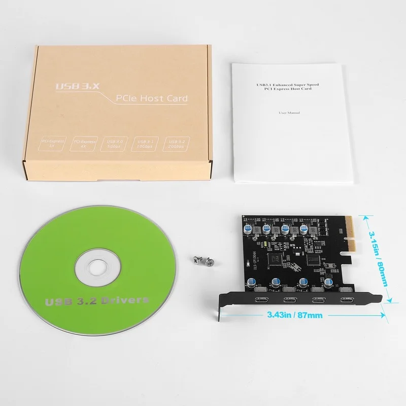 Tarjeta Expansión PCIe USB-C Hub 7 Puertos para PC - imagen 4