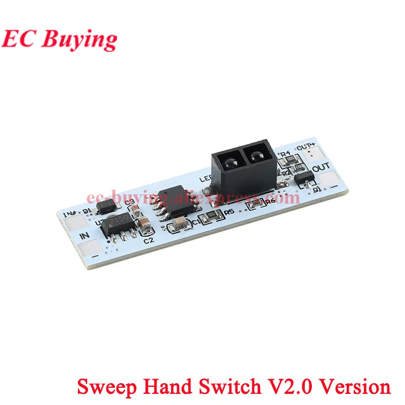 Sensor de escaneo de corta distancia, Interruptor táctil capacitivo, módulo de interruptor de Sensor de movimiento PIR, voltaje constante 3A para hogar inteligente, 10 Uds./1 ud. - imagen 2