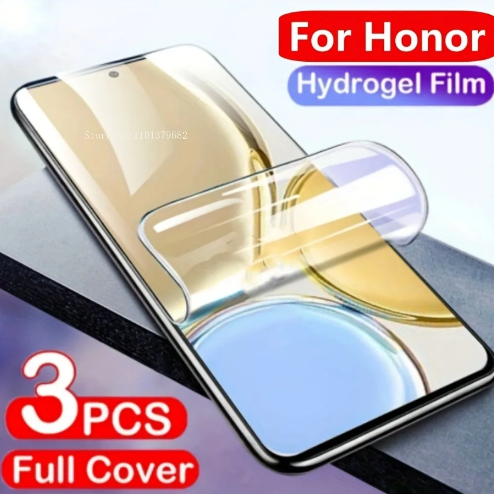 Protector de pantalla de película de hidrogel TPU, 3 paquetes, para Honor 200 90 Pro Lite, Honor Magic 7 Pro 6 5 Lite