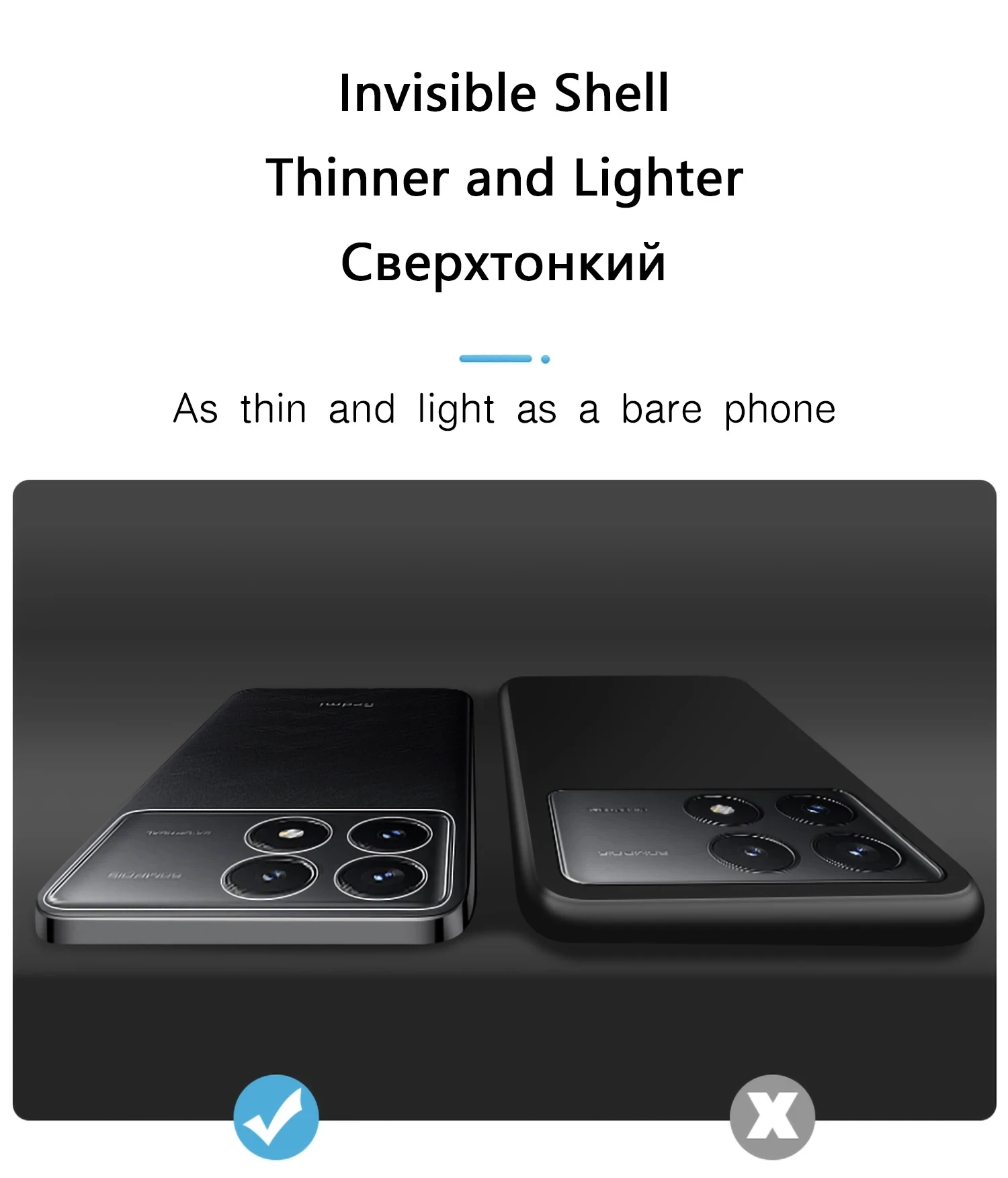 Funda de teléfono de TPU transparente y suave ultrafina para Xiaomi Redmi Note 13 Pro 4G K70E Poco X6 Pro 5G, funda transparente de silicona a prueba de golpes - imagen 3