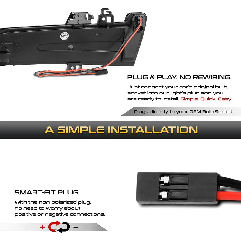Luz LED de señal de giro dinámica, indicador de espejo lateral para Mercedes Benz W204, CLA A, B, C, E, S, GLA, GLK, CLS, clase W176, W212, 2 piezas - imagen 4