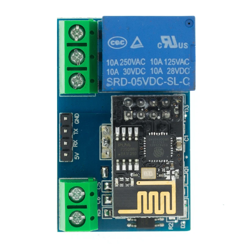 Módulo de relé WiFi ESP8266 ESP-01 ESP-01S 5V, interruptor de Control remoto en casa inteligente, aplicación de teléfono, módulo WIFI inalámbrico para ARDUINO - imagen 4