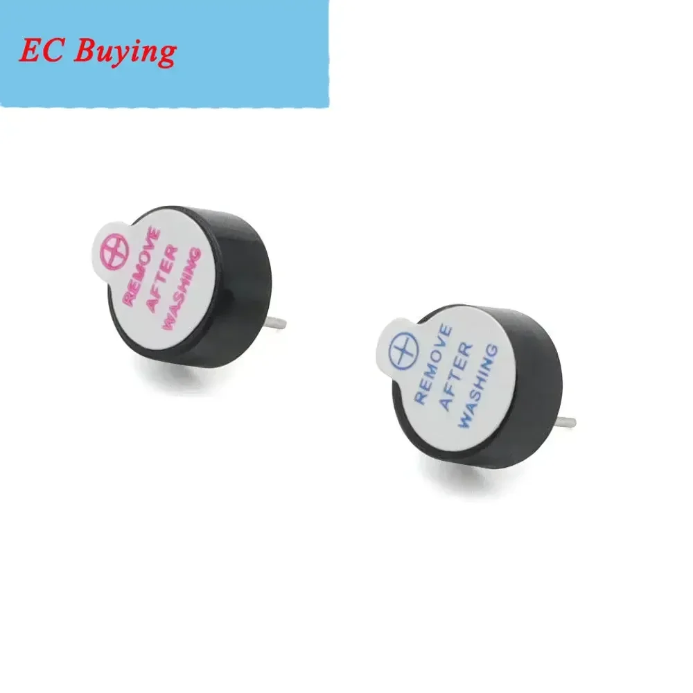 10 Uds. Alarma de zumbador activo ultrafina 3V 5V 12V DC 9MM * 4,2 MM 9x4,2 MM 9042 MINI zumbador piezoeléctrico activo apto para Arduino Diy Electro - imagen 5