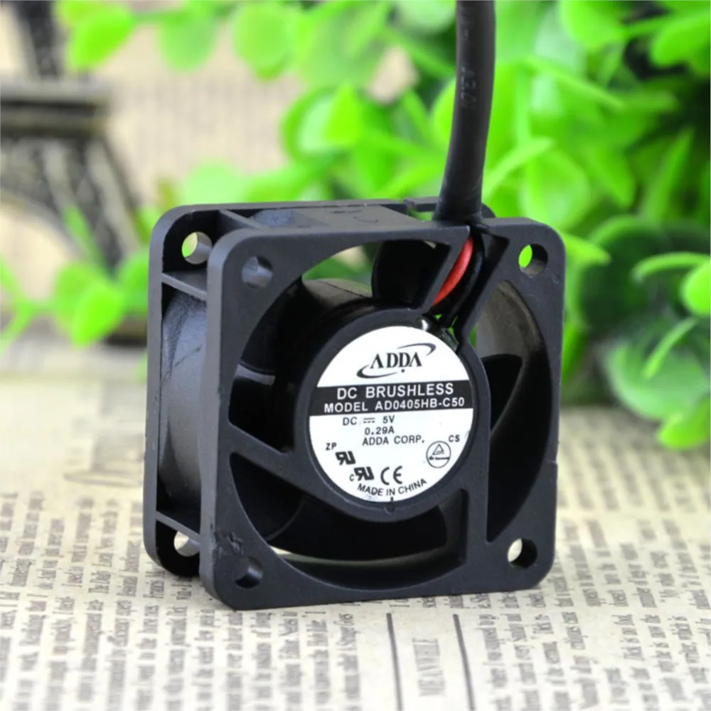 2 uds para ventilador de refrigeración Axial ADDA AD0405HB-C50 5V 40mm | 7800RPM, 8.8CFM, 0.29A, Ruído 36dBA, 2 pines, refrigeración de la caja de la computadora - imagen 4