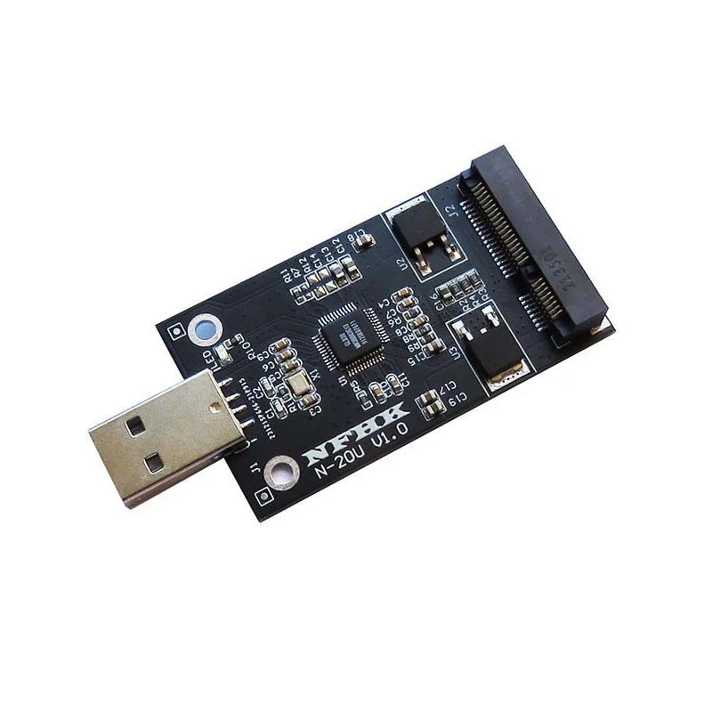 Adaptador mSATA a USB placa convertidora de tarjeta vertical mSATA carcasa externa mSATA SSD a USB2.0 para PC soporte 30*50 m-SATA SSD disco duro - imagen 2