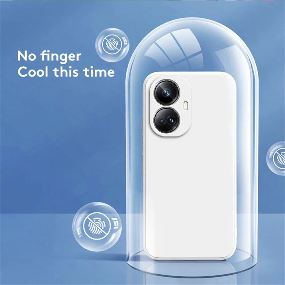 Funda cuadrada de silicona líquida para OPPO Realme 10 Pro Plus, Funda suave clásica Realme10 10Pro Pro + 5G, Funda protectora básica ultrafina - imagen 4