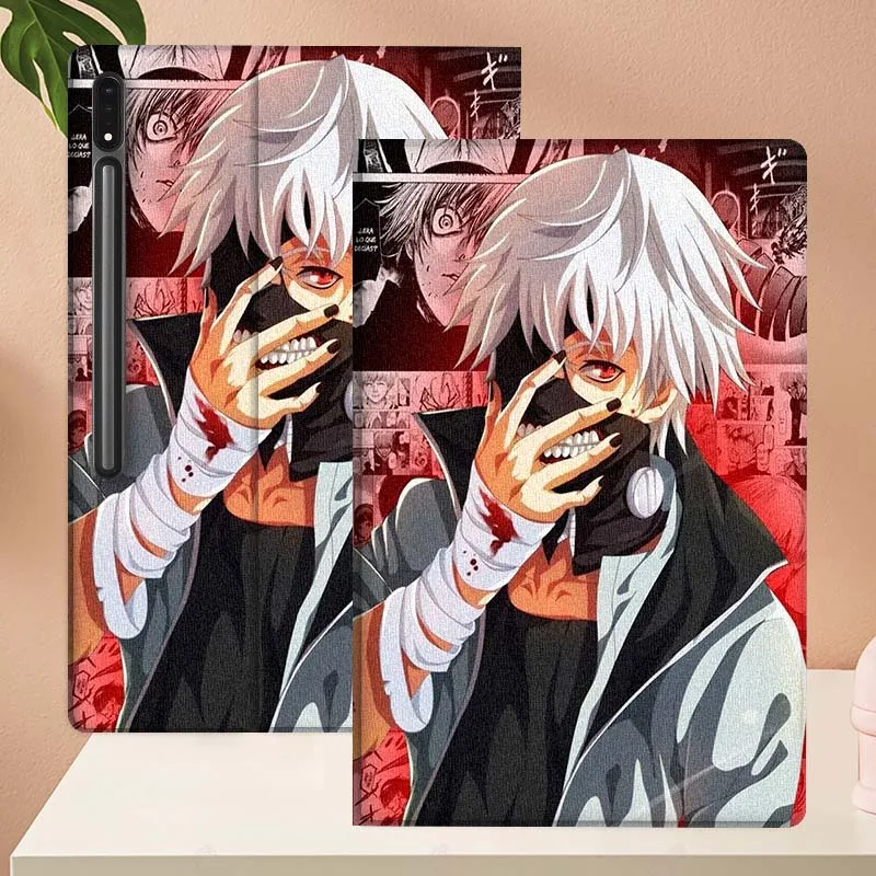 Ken Kaneki Anime para Samsung Galaxy Tab S11 S10 S9 S8 S7 S6 A10.1 A9 A8 A7 10,9 10,1 10,4 Lite FE Plus pulgadas funda para tableta - imagen 5