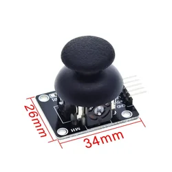 Joystick de botón de doble eje, Joystick de juego PS2, Sensor de palo de Control, JoyStick, bloques de construcción electrónicos, módulo caliente